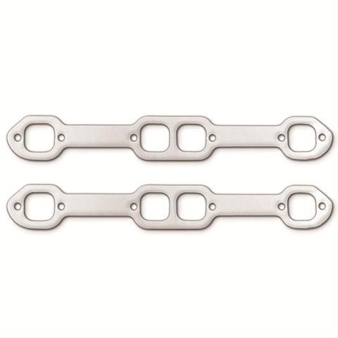 Remflex Exhaust Header Gasket Sets 2044 Gasket, Graphite, Square Port, 18 Degree Head, Chevy, Small Block, V8, Pair