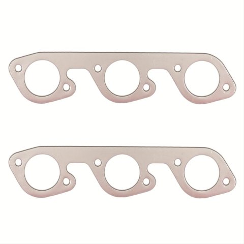 Remflex Exhaust Header Gasket Sets 3044 Gasket, Graphite, Round Port, Ford, V6, Pair