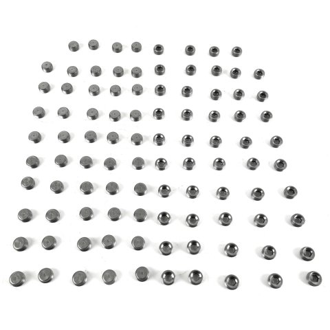 Pioneer Plugs PP-554-100 Fitting, Internal Allen Head Pipe Plug, 3/8 in. NPT, Steel, Natural, Set of 100