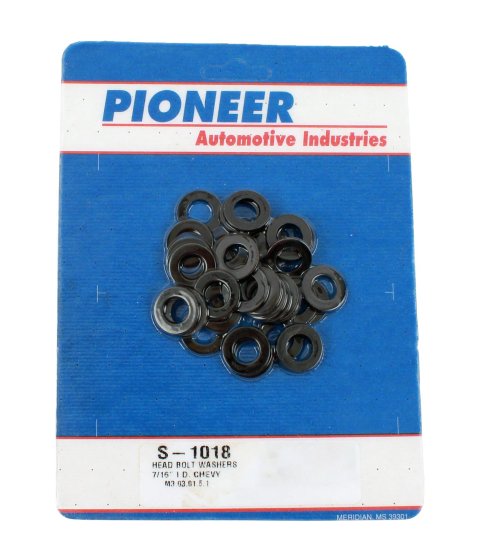 Pioneer Head Bolt Washers S-1018 Washers, Steel, Black Oxide, 0.750 in. Outside Diameter, 0.438 in. Inside Diameter, 0.063 in. Thick, Set of 34