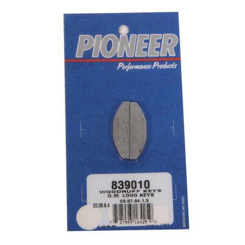Pioneer Shaft Keys 839010 Woodruff Key, Long, .188 in. x 1.375 in., Chevy, Chrysler, Pontiac, Set of 2