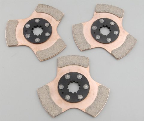 RAM Assault Weapon 90 Series Clutch Discs 9953-3 Discs, Metallic, 1 5/32 in. Diameter Shaft, 26-Spline, 6.25 in. Diameter Disc, Circle Track, Set of 3