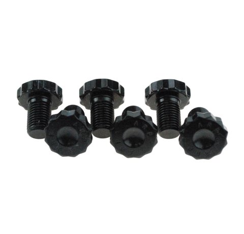 RAM Flywheel Bolts 530 Bolts, 12-point, Steel, Black Oxide, Chevy, Set of 6
