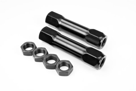 Proforged Billet Aluminum Tie Rod Sleeves 105-10035 Sleeves, EDP Coated, 11/16-18 Thread, Aluminum, Black, Pair