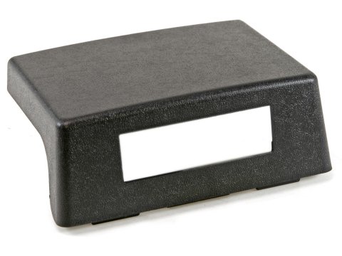 Drake Console Armrest Delete Panels for 1987-1993 MUSTANG - E7ZZ-6104574-BK Panel, Black, Plastic, Ford, Each
