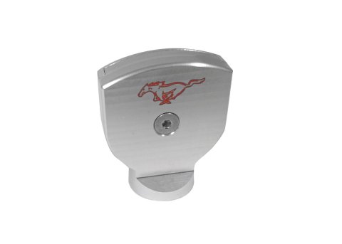 Drake Dipstick Handles FR3Z-6750-BL Handles, Aluminum, Clearcoat, Mustang Pony Logo, Ford, Each