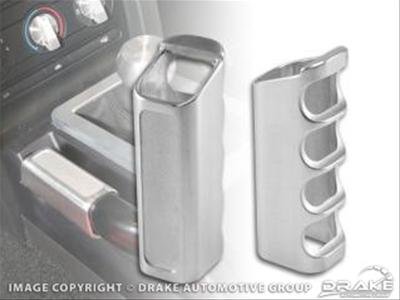 Drake Parking Brake Handle Covers 5R3Z-2760-BL Cover, Billet Aluminum, Satin Finish,Ford Mustang, Each