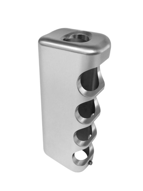 Drake Parking Brake Handles FR3Z-2760-BL Handle, Billet Aluminum, Clear Anodized, Includes Set Screw, Ford, Mustang, Each