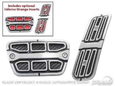 Drake Muscle Cars - Pedal Pads for 2010-2014 CAMARO CA-180005-A 2010-11 Camaro Covers (Automatic)
