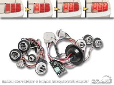Drake Sequential Taillight Kits 5R3Z-STL Tail Lights, Ford, Mustang, 12 V, Kit