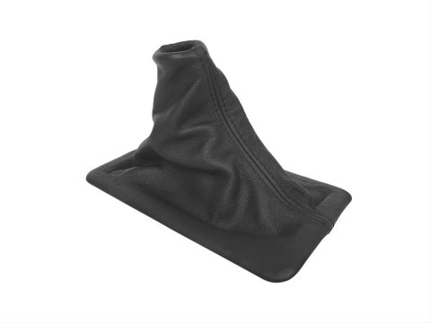Drake Mustang Shifter Boots for 2005-2009 MUSTANG - 5R3Z-7277-A Boot, Rectangle, OEM Fit, with Boot Retainer, Black, Genuine Leather, 2005-09 Mustang, V6/GT Base Models