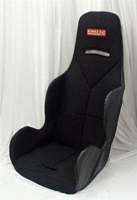 Kirkey 16 Series Seat Covers 16411 Cover, Economy Drag Race, Highback, Black Tweed, 15.5 in. Width, New Style, Each