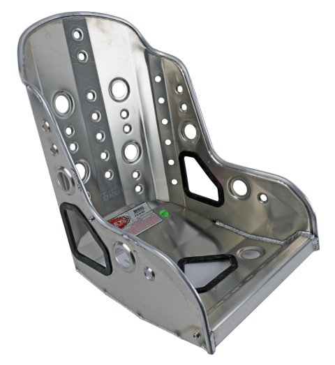 Kirkey 55V Series Aluminum Vintage Class Bucket Seats 55150V and Bench Seats, Seats, Fixed Back Bucket, 10 To 20 degree, Aluminum, Natural, 15.00 in. Width, Each