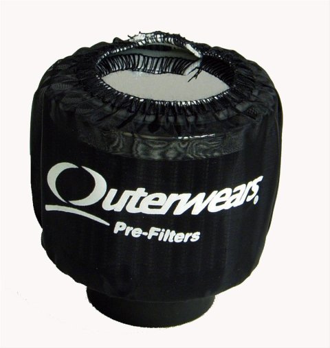 Outerwears Prefilters 10-1013 Air Cleaner Pre-Filter, Non-Shielded, Polyester, Black, 3 in. Diameter, 2.5 in. Height, Each