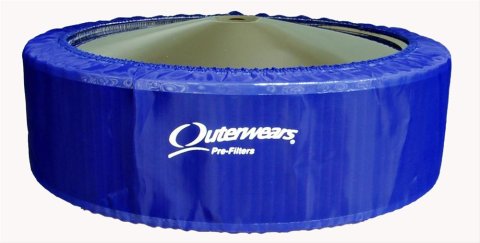 Outerwears Prefilters 10-1002 Air Cleaner Pre-Filter, Polyester, Blue, 14 in. Diameter, 4 in. Height, Each