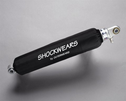 Outerwears Shockwears 30-1165 Shock Boots, Denier, Black, 14.0 in. Length, 3.5 in. Diameter, ATV, Front, Pair