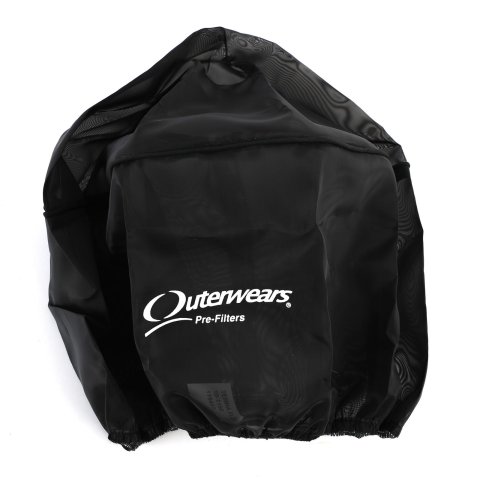 Outerwears Prefilters 10-1160 Air Cleaner Pre-Filter, with Top, Polyester, Black, 14 in. Diameter, 6 in. Height, Each