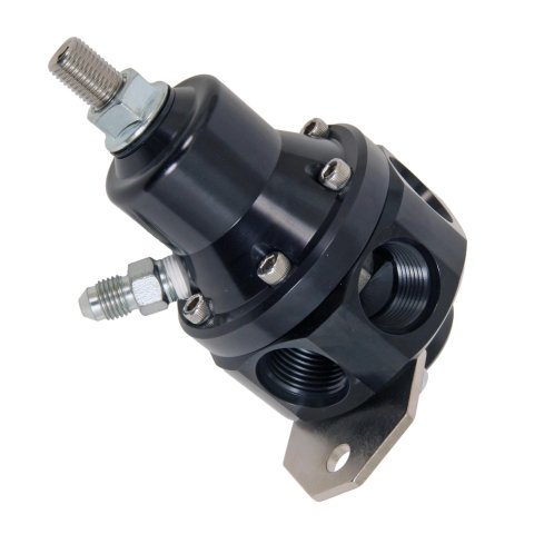 MagnaFuel Carbureted Fuel Pressure Regulators MP-9945-BLK Regulator, Carbureted, Return Style, Black, 3-12 psi, Inline, Each