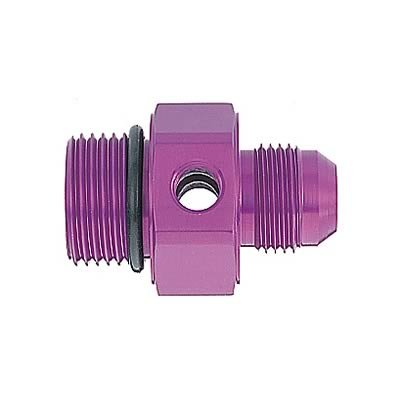 MagnaFuel Pressure Gauge Adapters MP-3063 Fuel Port Adapter, 1/8 in. NPT Fuel, -10AN To -10 O-Ring, Male/Male
