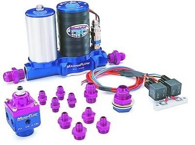 MagnaFuel ProStar 500 Dual 4 Barrel Fuel System Kits MP-4810 Pump, Electric, Pro Star 500, External, Built-In Filter, Regulator, Fittings, Relay, Universal, Kit