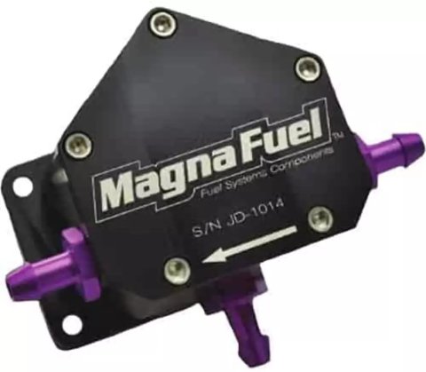 MagnaFuel 4000 Series Diaphragm Pumps MP-4000-BLK Fuel Pump, Series, Diaphram, Jr. Dragster, Black Anodized, Each