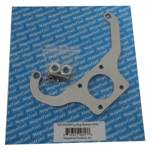 MagnaFuel Fuel Pressure Regulator Brackets MP-944500 Bracket, Regulator, Aluminum, Natural, Dominator Flange, Each
