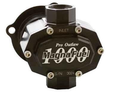 MagnaFuel ProOutlaw 1000 Series Belt Drive Fuel Pumps MP-4205-BLK Pump, Series, Aluminum, Black Anodized, 0-150 psi, -10 AN Female Threads Inlet/Outlet, Each