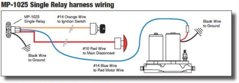 30 amps MagnaFuel Fuel Pump Relay Harness MP-1025 Relay, Pump, Amp, Single Pole, Each
