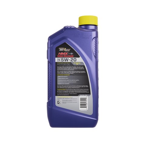 5w20 Royal Purple HMX High-Mileage Motor Oil 17511 Engine Oil, High Mileage, Synthetic, 5W20, Quart, Each