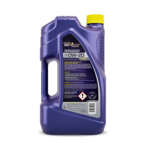 0w20 Royal Purple Premium High Performance Motor Oil 51020 Engine Oil, Synthetic, 0W20, 5 qts., Each
