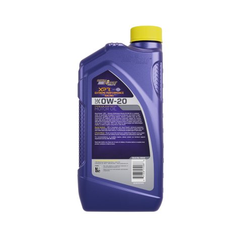 0w20 Royal Purple XPR Extreme Racing Motor Oil 01008-6 Engine Oil, 0W-20, Quart Bottle, 6 Quart Case