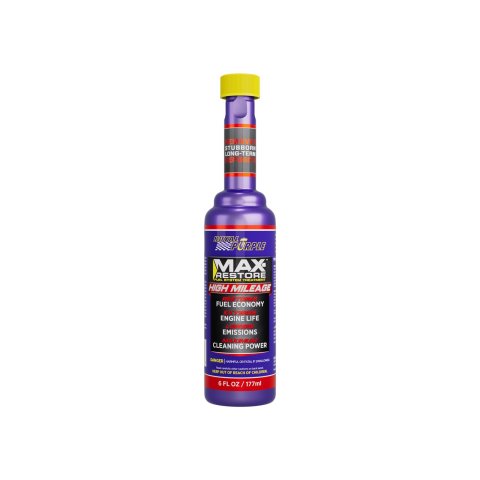Royal Purple Max-Restore High Mileage Fuel System Cleaner 18001 Additive, Cleaner, Unscented, Oxygen Sensor Safe, 6 oz., Set of 6