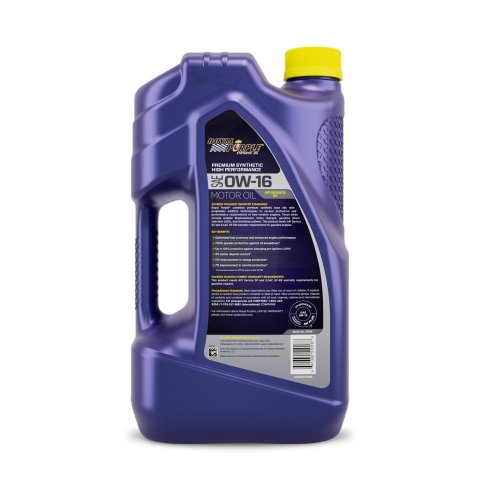 0w16 Royal Purple Premium High Performance Motor Oil 53016 Engine Oil, Multi-Grade, Synthetic, 0w16, 5 Quart, Set of 3