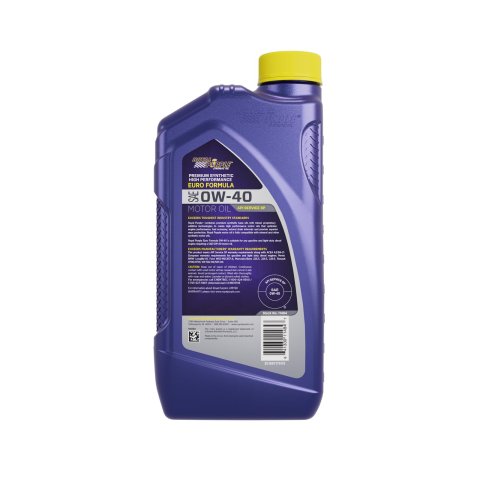0w40 Royal Purple Premium High Performance Motor Oil 06484 Engine Oil, Synthetic, 0W40, 1 qt., Set of 6