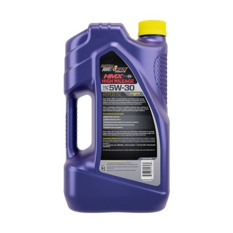 5w30 Royal Purple HMX High-Mileage Motor Oil 11749 Engine Oil, High Mileage, Synthetic, 5W30, 5 Quarts, Set of 3