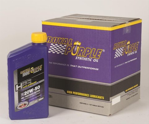 20w50 Royal Purple HPS High Performance Street Motor Oil 36250 Engine Oil, Synthetic, 20W50, Street, 1 qt., Set of 6