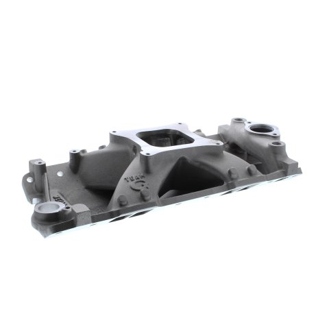 Weiand Team G Intake Manifolds 7530WND Manifold, G, Single Plane, Aluminum, Natural, Square Bore, Chevy, Small Block, Each
