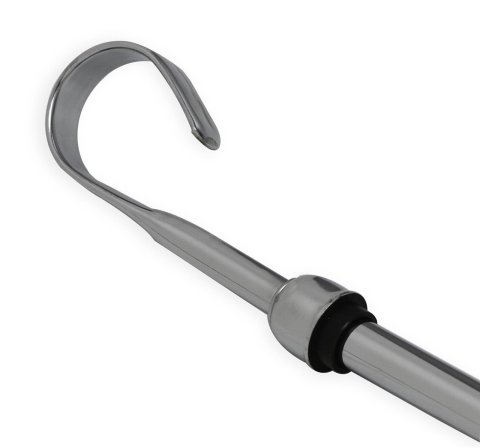 Weiand Engine Oil Dipsticks 5899WND Dipstick, Chrome, Steel, Pan-Mounted, SBF, Each