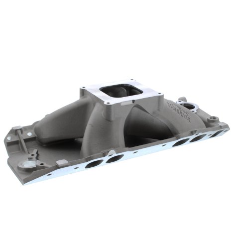 Weiand Track Warrior Intake Manifolds 7620 Manifold, Warrior, Single Plane, Aluminum, Natural, Square Bore, Chevy, Big Block, Oval Port