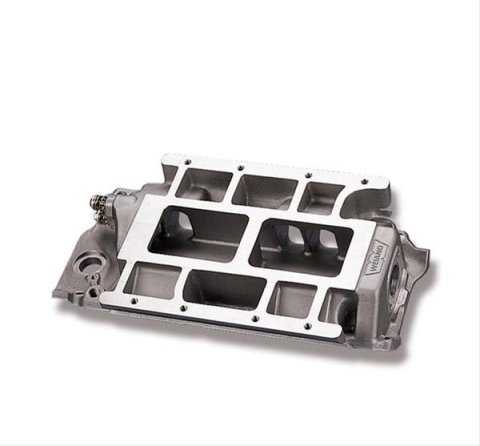 Weiand 8-71 and 6-71 Supercharger Manifolds 7151WND Intake Manifold, Supercharger, Aluminum, Natural, 6-71/8-71, Chevy, Big Block, Rectangle Port, Each