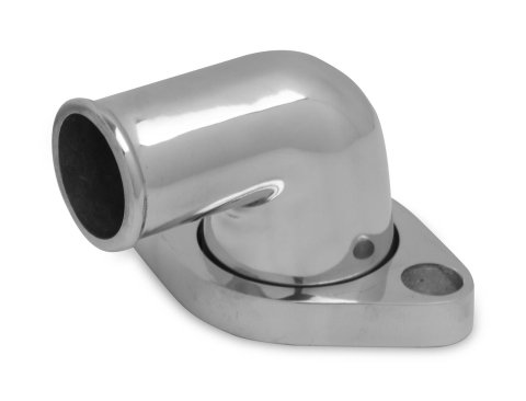 Weiand Aluminum Water Necks 6244 Neck, Aluminum, Polished, 90 Degree, Chevy, Big/Small Block, Each