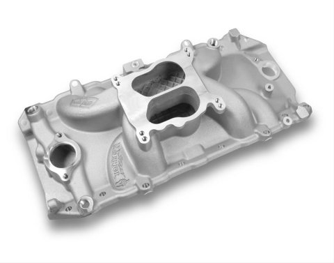 Weiand Street Warrior Intake Manifolds 8122WND Manifold, Warrior, Dual Plane, Aluminum, Square/Spread Bore, Chevy, Big Block, Peanut Port, Each