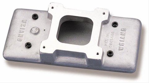 Weiand Hi-Ram Intake Manifold Tops 1932WND Manifold, Hi-Ram, Tunnel Ram Top, Aluminum, Natural, Each