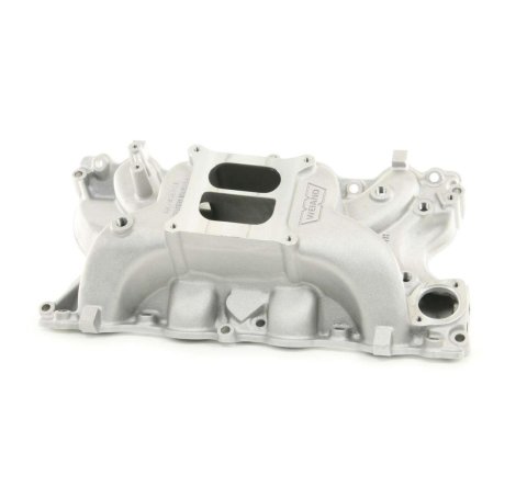 Weiand Stealth Intake Manifolds 8012 Manifold, Stealth, Dual Plane, Aluminum, Natural, Square Bore, Ford, 429, 460, Each