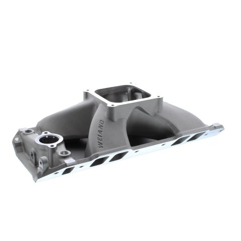 Weiand Track Warrior Intake Manifolds 7623 Manifold, Warrior, Single Plane, Aluminum, Natural, Dominator, Chevy, Big Block, Each