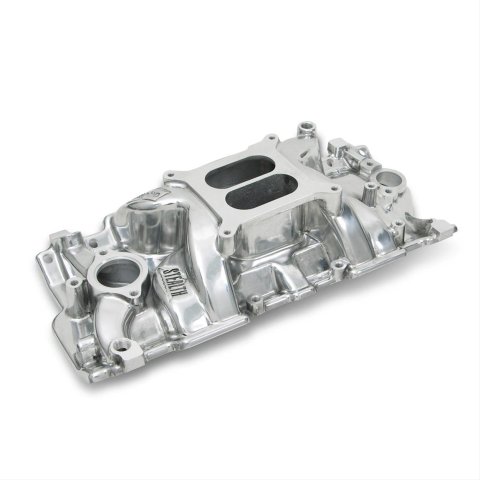 Weiand Street Warrior Intake Manifolds 8170P Manifold, Warrior, Non-EGR, Polished, Square Bore, Chevy, Small Block, Each