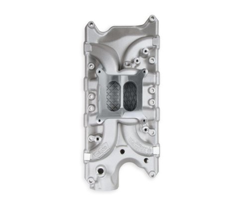 Weiand Street Warrior Intake Manifolds 8124WND Manifold, Warrior, Dual Plane, Aluminum, Natural, Square Bore, Ford, Small Block, Each