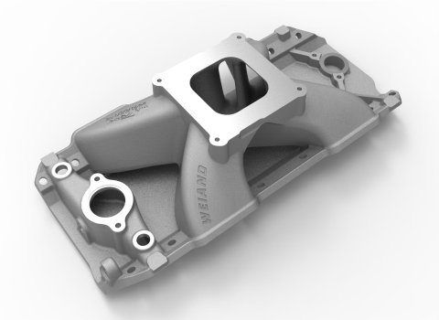 Weiand Track Warrior Intake Manifolds 7622 Manifold, Warrior, Single Plane, Aluminum, Natural, Square Bore, Chevy, Big Block, Each