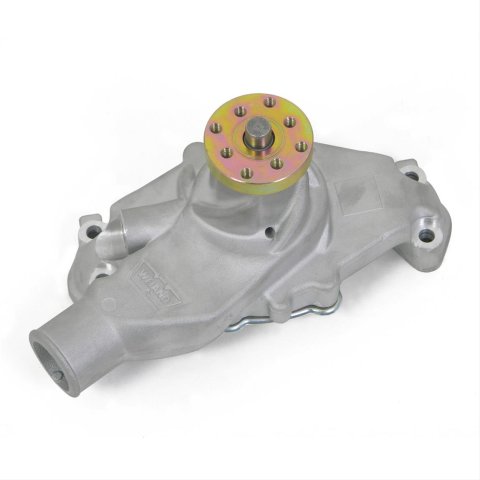 Weiand Action Plus Mechanical Water Pumps 9208 Pump, Mechanical, Plus, Short, High-Volume, Aluminum, Natural, Chevy, Small Block, Each