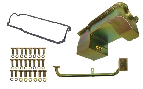Weiand Oil Pan Packages 5041WND Kit 7QT- Gold Zinc Finish-79/93 Mustang 302/5.0L Conversion (Drag Racing) - FABRICATED